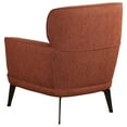 thumbnail image 4 of Dup 34 Inch Accent Chair- Cushioned Seat- Rounded Track Arms- Muted Orange, 4 of 6