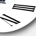 thumbnail image 3 of Designart 1 in Traditional Wall Clock, 3 of 5