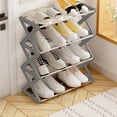 thumbnail image 6 of Miogawg Shoe Rack, Portable Folding Shoe Storage Rack, Without Installation Small Shoe Rack Perfect For Corridors, Bedrooms And Small Spaces (4 Tier), 6 of 6