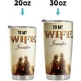 thumbnail image 3 of To My Wife, You Are My Queen Forever, Anniversary, Birthday, Valentines Day Gifts For Wife From Husband, Gifts For Her, Wife Birthday Gift Ideas, Women Gifts, Stainless Steel Tumbler, 3 of 6