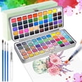 thumbnail image 1 of Acuarela Profesional 100 Color, Juego Pintura Acuarela con Caja Metalica Kit Acuarelas Port&aacute;tiles, Kit de Pintura Acuarela para Principiantes, Artistas y Estudiantes Regalos Navidad, 1 of 7
