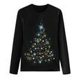 thumbnail image 4 of DPTALR Haut Décontracté de Noël pour Femmes Col Rond Manches Longues Ample, 4 of 5