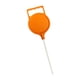 thumbnail image 3 of Asta de bandera de putting green de golf Golpe de copa de putting de golf Asta de hoyo de golf Bandera de copa para Naranja, 3 of 9