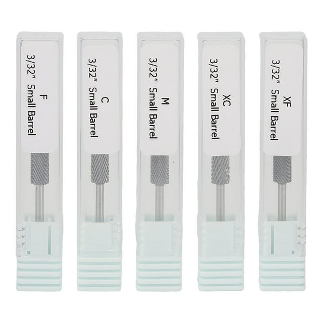 Juego de brocas para uñas NikouMX 5 piezas brocas para manicura esmalte de uñas moler Diseño elevado