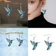 thumbnail image 2 of Fogun Sparkling Drop Earrings Acrylic Earrings Hummingbird Dangle Earrings Female Fashion Earrings for Daily Wear, 2 of 2