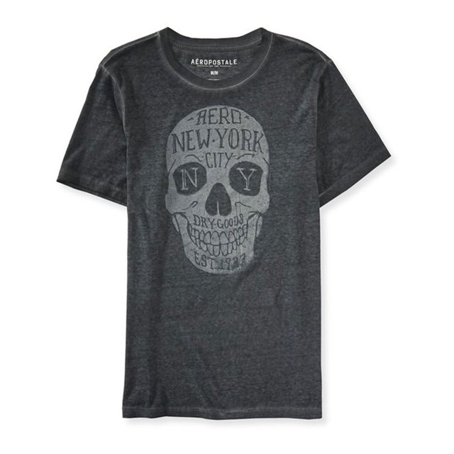 Camiseta gráfica Aeropostale Dry Goods para hombre gris extra pequeña