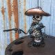 thumbnail image 3 of Escultura de adorno de capó de pistolero de calavera de vaquero, emblemas decorativos automotrices de Hot Rod, accesorios de decoración Exterior de vehículos antiguos, 3 of 5