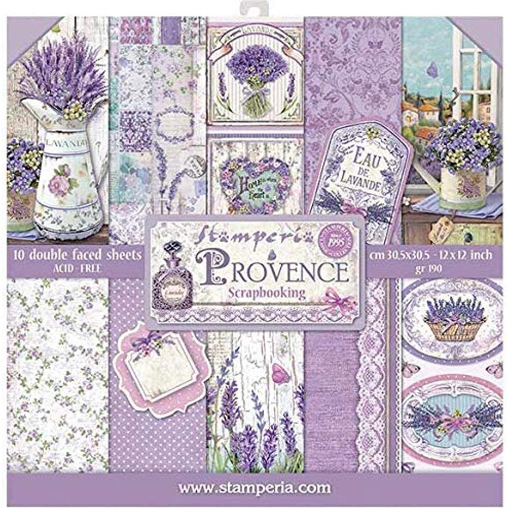 Stamperia DoubleSided Paper Pad 12"X12" 10/PkgProvence, 10 Designs/1