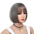 thumbnail image 5 of WEIWEIGG Short Bob Wig for Women, Natural Color, Synthetic Heat Resistant Wig, Elastic Net Cap, Natural Looking, Stylish Design for Party/Daily Use, 5 of 8