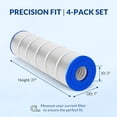 thumbnail image 5 of 4 Pack CV460 Pool Filter Cartridges Compatible with Jandy CL/CV460, Heavy Duty 5oz Fabric for Superior Filtration & Durability, Replaces PJAN115, Ultral-A9, A0558000, 5 of 9