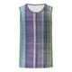 thumbnail image 4 of Camiseta sin mangas de cuello redondo para hombre, ropa de ocio, fitness, para el hogar, pijamas, camiseta con estampado de rayas de moda a color, blusa deportiva de poliéster para hombre, 4 of 4