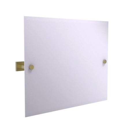 Landscape Mirror Montero Collection Contemporary Frameless Landscape Rectangular Tilt Mirror with Beveled Edge ()