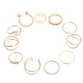 thumbnail image 2 of CIMAXIC 10Pcs Adjustable Rings Open Design Knuckle Rings Finger Decorations (Golden),0.79"X0.79"X0.39", 2 of 5