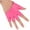 Rose Red, variant on Women Ladies Fashion Half Finger Faux Leather Short-Figures Gloves Half Palm