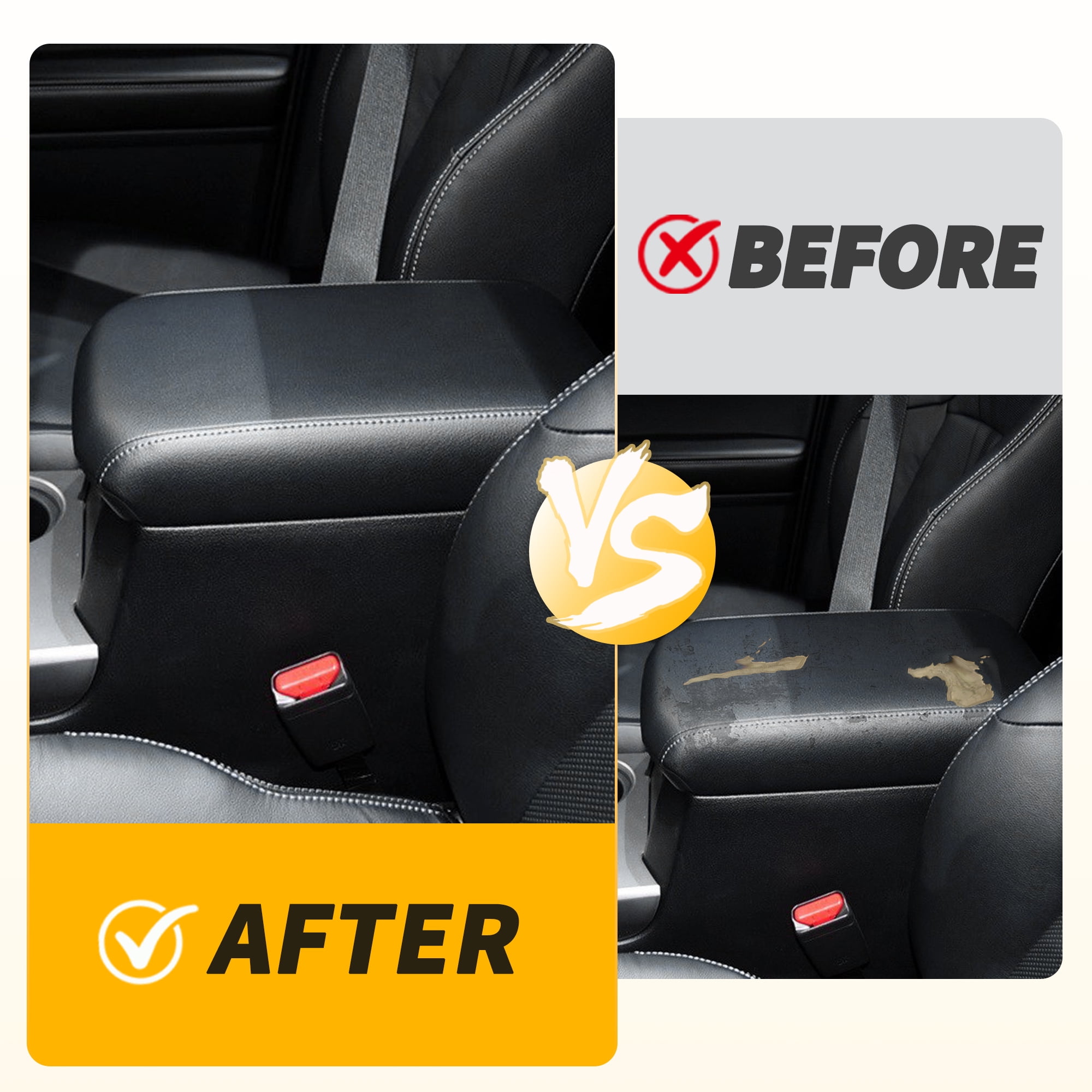 Unique Bargains Premium Center Console Armrest Cover for Toyota 4Runner 2010 to 2023 Black