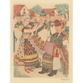 thumbnail image 2 of Anonymous 15x18 Gold Ornate Wood Frame and Double Matted Museum Art Print Titled - Hungarian Folk Costumes, 2 of 4
