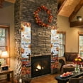 thumbnail image 5 of SEANATIVE Thanksgiving Pumpkin Porch Banner Fall Maple Leaf Front Porch Sign Hanging Flag Banner for Outside Yard Garden Home Decoration Party Supplies 2 Piece, 5 of 7
