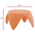 thumbnail image 2 of ECR4Kids Blossom Kids Toddler Indoor/Outdoor Plastic 36x18" Play Table, Orange, 2 of 7