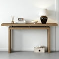 thumbnail image 3 of GZXS Minimalist Entryway Console Table with Suspended Top, 59" Modern Sofa Table for Living Room, Easy to Assemble (Natural), 3 of 9