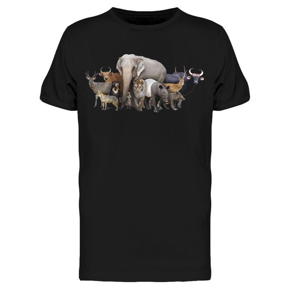 Group Of Asia Animals Tee Men's -Image by Shutterstock