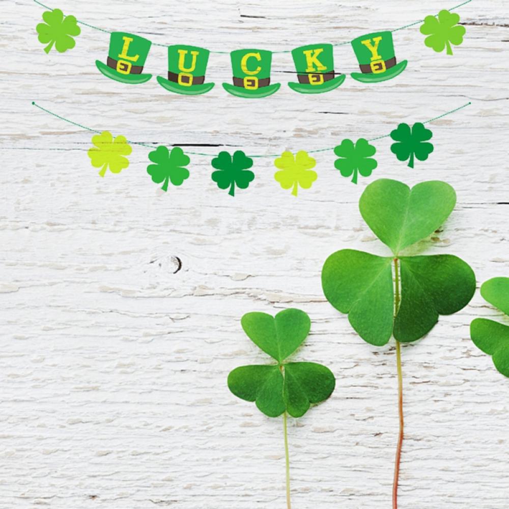 Weimaro Little Miss Lucky Charm Banner, Baby Girl St. Patrick's Day  Birthday Party Decorations, Girl St Patricks Day Irish Birthday Party  Decorations