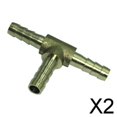 thumbnail image 1 of 2x Conector de Acoplador de Montaje de Latón - Adaptador de Manguera (rosca Macho) 6 Mm de Diámetro - Sólido 2 piezas, 1 of 8