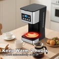 thumbnail image 3 of 12-Cup Programmable Coffee Maker with LCD Timer, Regular & Strong Brew Settings, Glass Carafe, Auto Shut Off for Home Office Use, 3 of 7