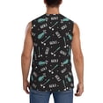 thumbnail image 4 of Pofeuu Golf Bags And Balls Print Men's Muscle T-Shirt, Sleeveless, Muscle Tank, Classic Muscle Tee Top For Men Casual Sleeveless Muscle T-Shirt Trendy Clothes-Medium, 4 of 7