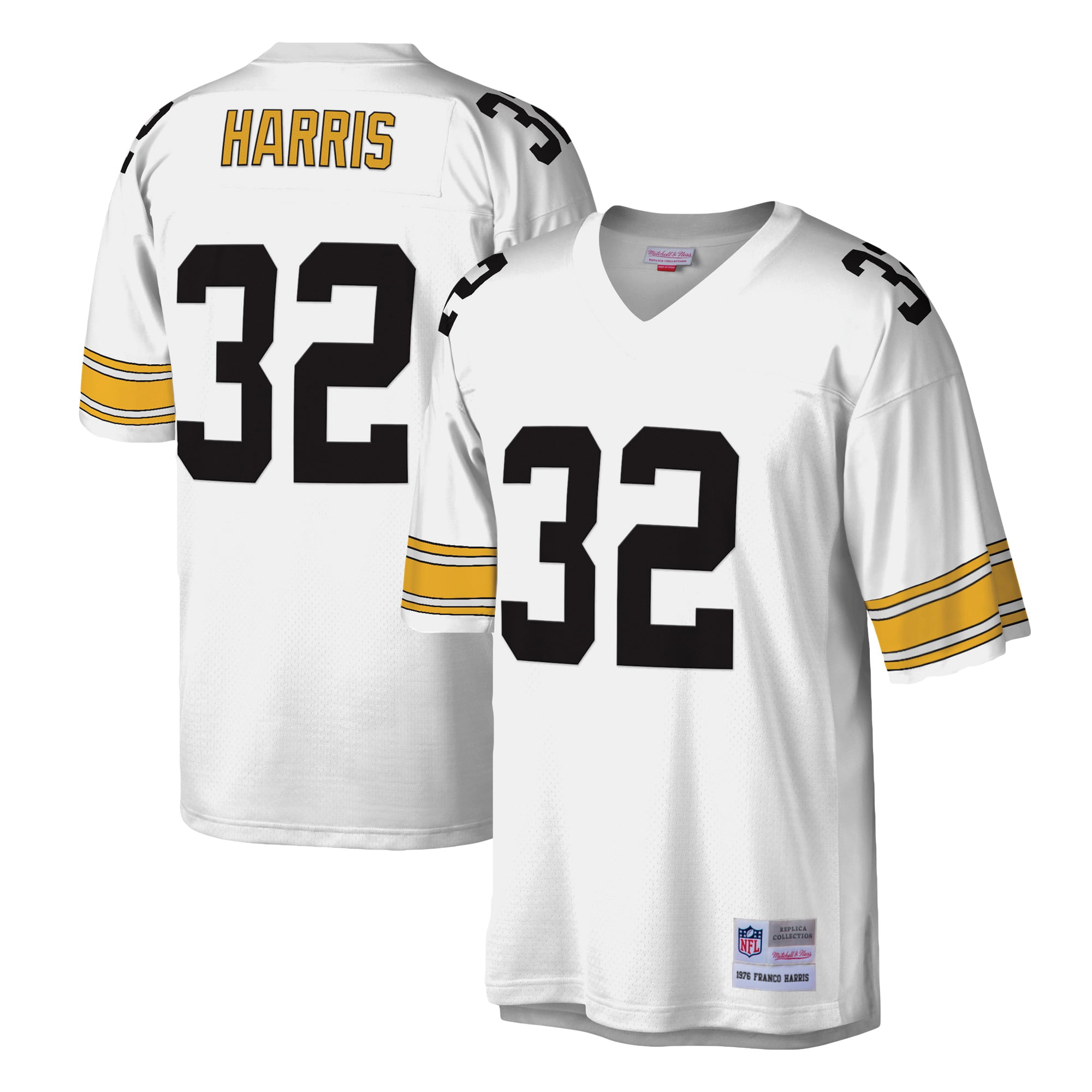 Franco Harris Pittsburgh Steelers Mitchell & Ness Legacy Replica Jersey - White - Walmart.com