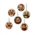 thumbnail image 2 of Christmas Clearance! 6Pcs Wooden Christmas Ornaments DIY Pearl Art Kits for Adults, Hanging Diamond Art Christmas Ornaments Set with Pearls, Special-Shaped Gems & Jute Twine, Christmas Craft(#6), 2 of 9