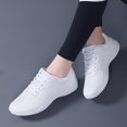 thumbnail image 7 of AUDeals Youth Cheer Shoes, White High Top Dance Sneakers with Secure Lace Up Comfort for Training and Competition (White, 6.5), 7 of 7