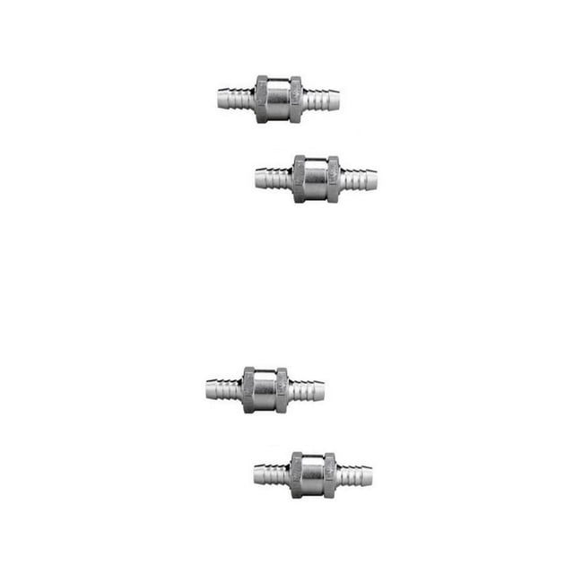 4 piezas 10mm 3/8 '' + 8mm 5/16 '' válvula de retención unidireccional para diésel de aleación de aluminio yotijar Válvula de retención de combustible de 6 mm