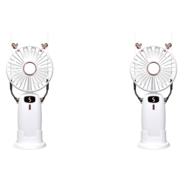 Ventilador portátil Yuarrent de ABS PP Oreja de animal Blanco Tipo 1 2Conjunto