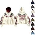 thumbnail image 2 of Men's Y2k Goth Graphic Zip Up Hoodies Long Sleeve Grunge Punk Graphic Print Streetwear Oversized Hooded Sweatshirt With Pocket W001-Beige XXXXL, 2 of 7