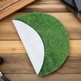 thumbnail image 4 of TEHAUX Fake Grass Mat Circular Artificial Turf Green Plastic Table Centerpiece Rug, 4 of 7