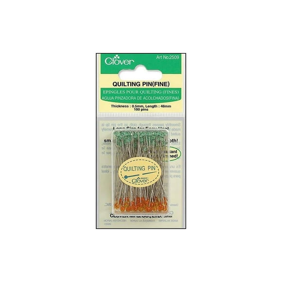 Clover Quilting Pins Fine Boxed 100pc