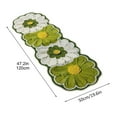 thumbnail image 3 of Cinvoph Flower Area Rugs for Living Room Bedroom, Machine Washable Green Soft Cozy Bedside Rug, Plush Indoor Floor Carpet Home Decor 20"x47", 3 of 7