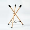 thumbnail image 2 of Solid Wood Ethnic-Style Foldable Drum Stand for 3-8 Inch Handpans & Percussion Instruments - Portable, Easy-Assembly Music Accessory with Space-Saving Design, Professional Stability & Durable, 2 of 5