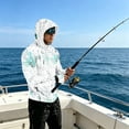 thumbnail image 5 of Men's UPF 50+ Sun Protection Lightweight Full Zip Camo Hoodie Jacket Long Sleeve Fishing Hiking Performance Shirt, 5 of 8