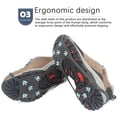 thumbnail image 5 of Crampons Shoes Spikes Walk Traction Cleats Non-Slip Over Shoe Rubber Spikes with 5/8/10 Steel Studs Crampons Prevent Outdoor Activities from Wrestling, 5 of 8