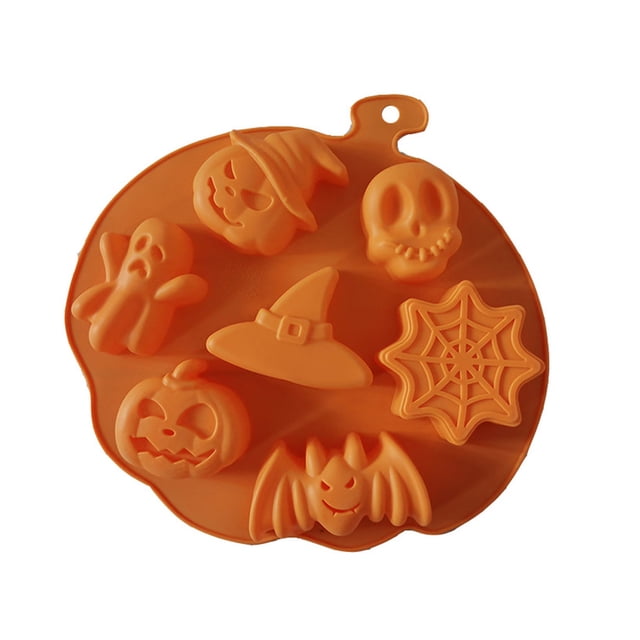 Molde de silicona Wosthever para Halloween moldes para pasteles y cubitos de hielo color Como se muestra