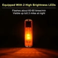 thumbnail image 4 of Luces de Advertencia Solares, Lámpara Estroboscópica Solar Brillante con Base Magnética, Luz de Seguridad LED Impermeable para Exteriores, Paquete de 4, Color Amarillo, 4 of 5