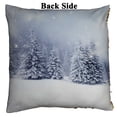 thumbnail image 2 of PKQWTM Christmas Snowy Fir Trees Reversible Mermaid Cushion Cover Home Decor Sequin Pillow Case Size 16x16 inches, 2 of 2
