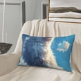 thumbnail image 5 of Balery Clear Sky Blue Cat Bedding Queen Pillow Cases - Envelope Closure - Soft Brushed Microfiber Fabric - Shrinkage and Fade Resistant Pillow Cases-14"x20", 5 of 6