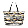 thumbnail image 2 of Daiia Gold Flamingo Beach Travel Bag - Water-Resistant Beach Bag, Lightweight Tote with 7 Pockets for Women and Men - Gym,Pool,Camping,Reusable Grocery Bag, 2 of 7