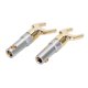 thumbnail image 1 of 2 Pack U-Shaped Speaker Connectors, Pure Copper Gold Plated, 1 of 2