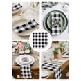 thumbnail image 4 of Vintage Farmhouse Cloth Napkins Washable Set of 2, Black and White Checkered Reusable Dinner Table Napkins Cloth Bulk for Weddings Kitchen Restaurants Hotel Events Parties 20 x 20 Inch, 4 of 9
