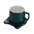 thumbnail image 3 of Electric Coffee Warmer Button Portable Tea Warmer for Household Beer Coffee Green, 3 of 8