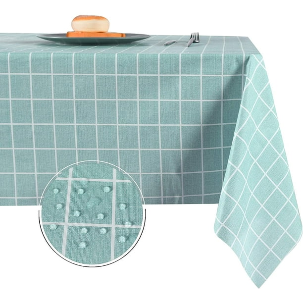 Waterproof Vinyl Tablecloth,Heavy Duty,Oilproof, Wipeable,Stain