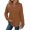 Coffee, variant on UAMVSH Womens Hoodies V Neck Casual Curved Hem Pullover Tops Loose Fit Drawstring Long Sleeve Shirts Fall Fashion Clothes